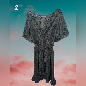 Teal dress with dots